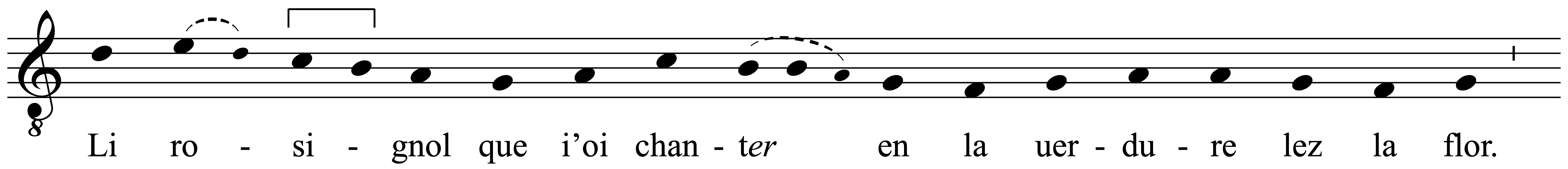 Work musical notation